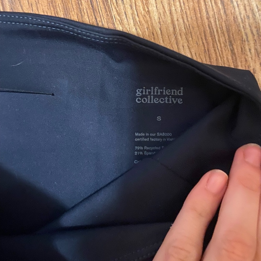 Girlfriend collective navy leggings